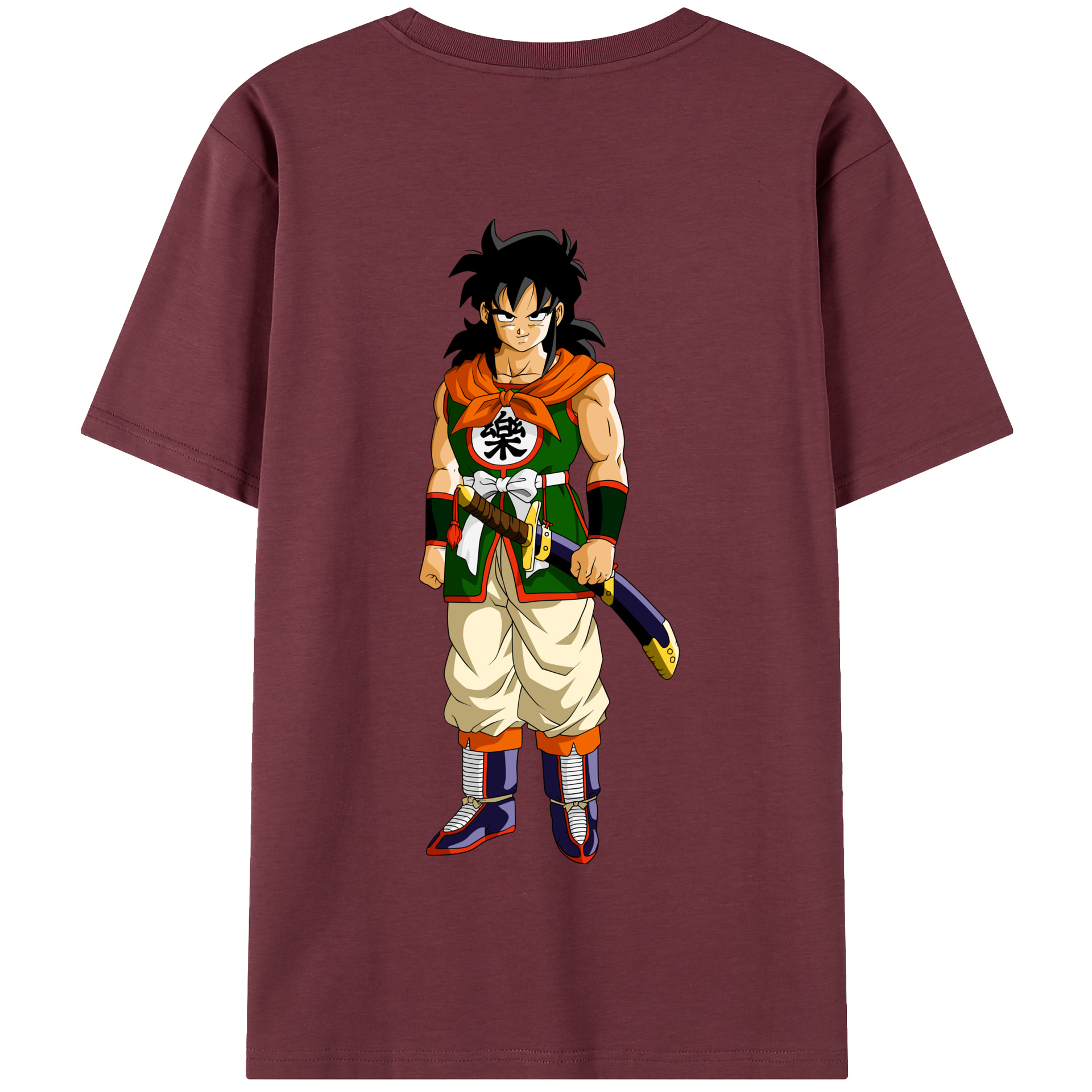 （画像用） ドラゴンボール ヤムチャ DRAGON BALL Yamcha 綿100％半袖Tシャツ（背面プリント）